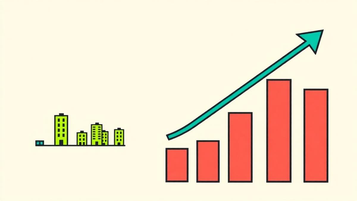 Law firm consolidation illustration showing fewer law firms but growing UK legal services market revenue